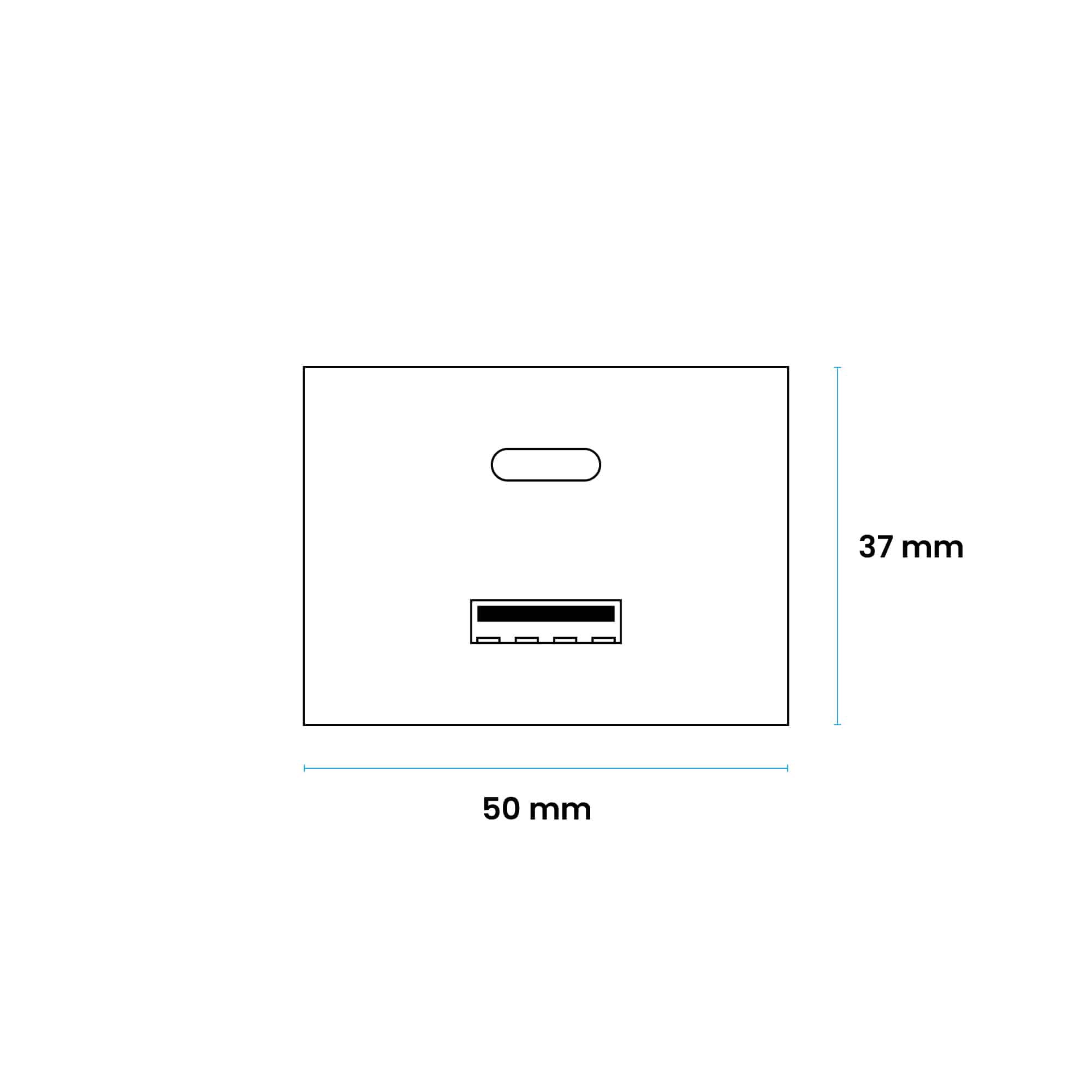TOMACORRIENTE MODULO USB A+C 100-240VAC 5V 5A BLANCO CAMBRE2