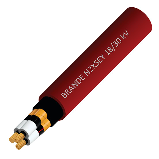 N2XSEY TRIPOLAR 18/30KV CABLE 3x70MM BRANDE