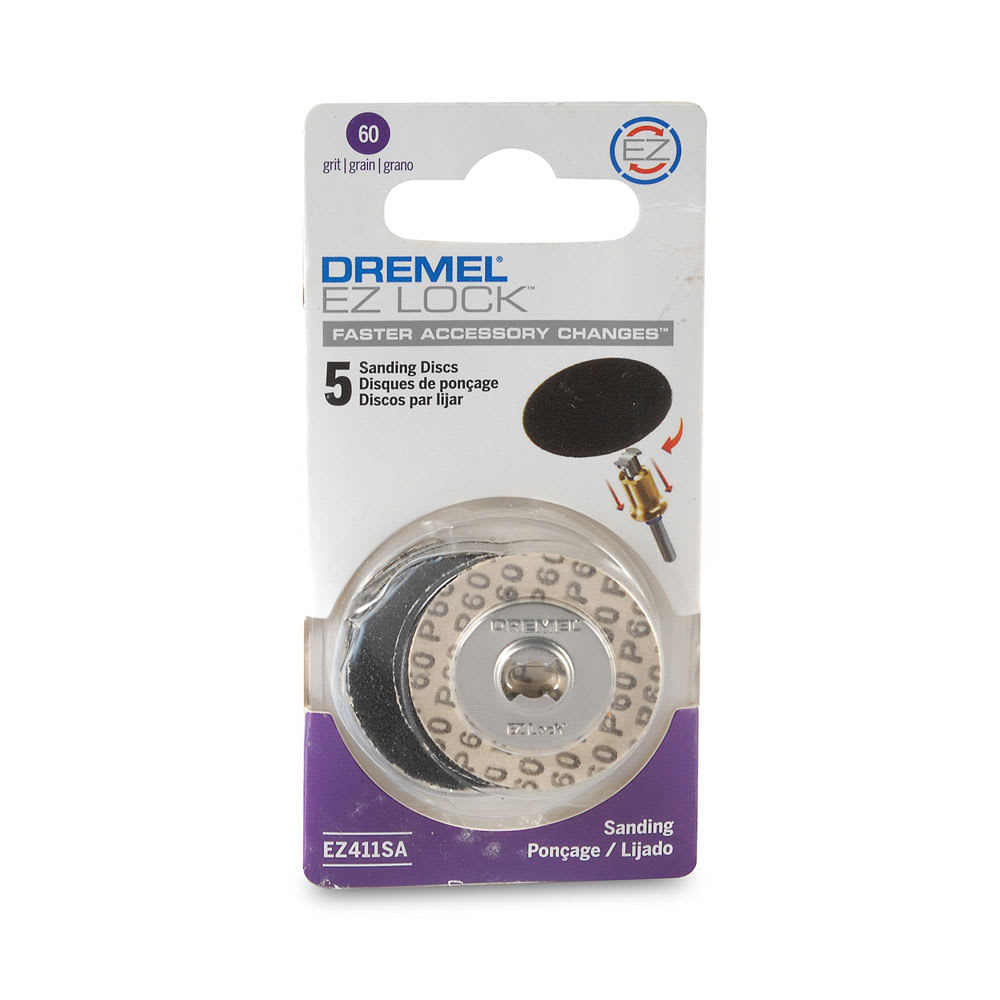 LIJA EZ-LOCK GRANO 60 X5 UNIDADES DREMEL