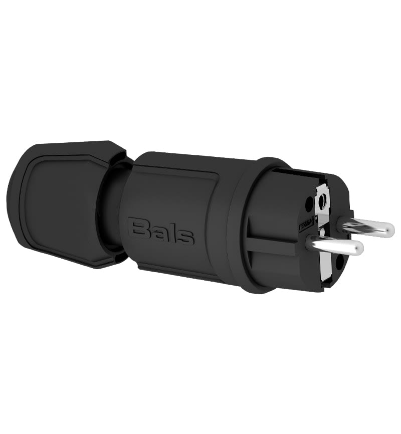 ENCHUFE AEREO SCHUKO SCHUKO 16A 2P+T 250V AZUL IP44 7372 BALS1