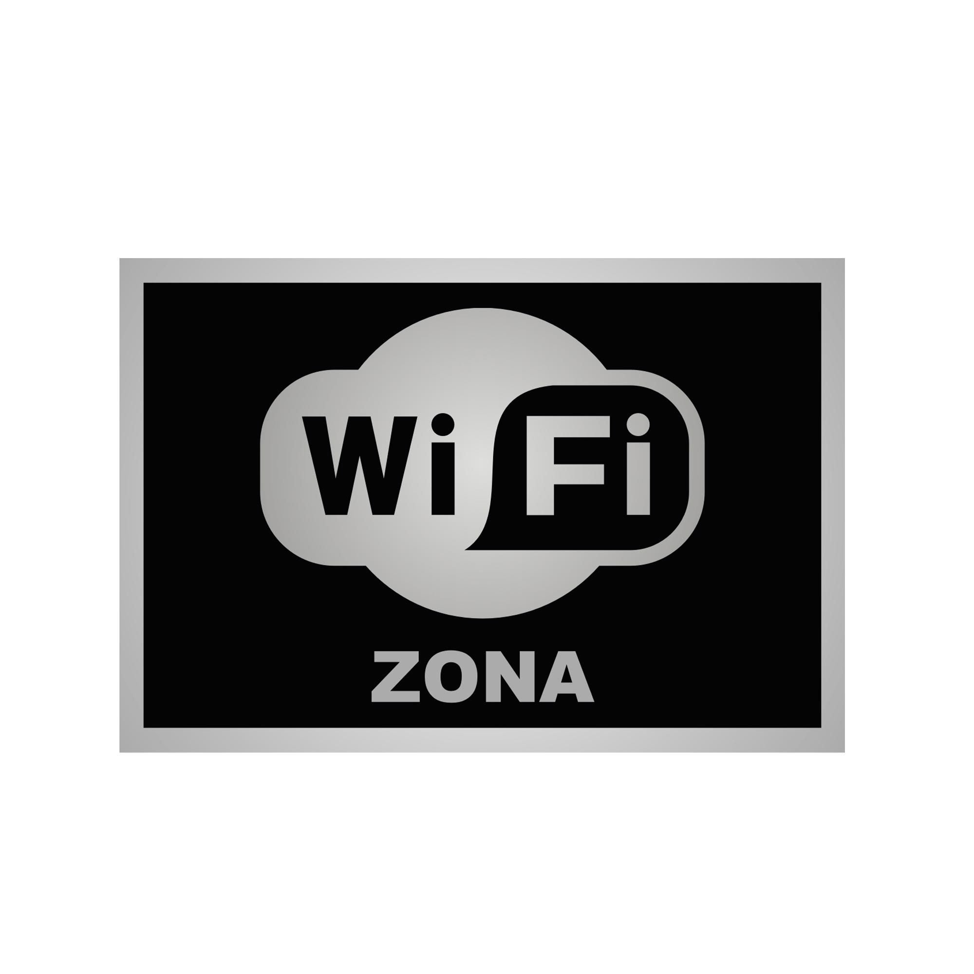 SEÑAL ZONA WIFI 22X15CM WERKEN1