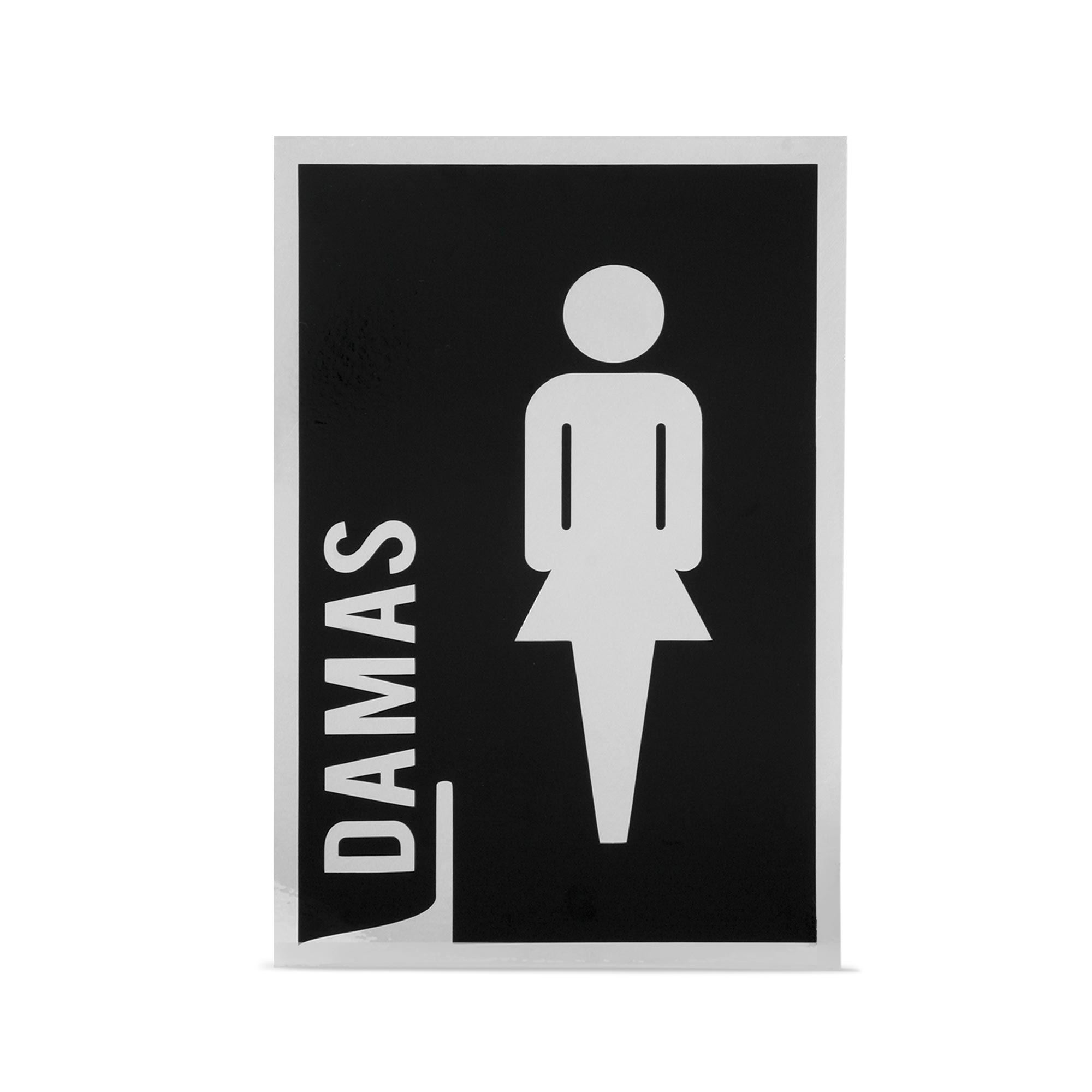 SEÑAL BAÑO DAMAS 22X15CM WERKEN