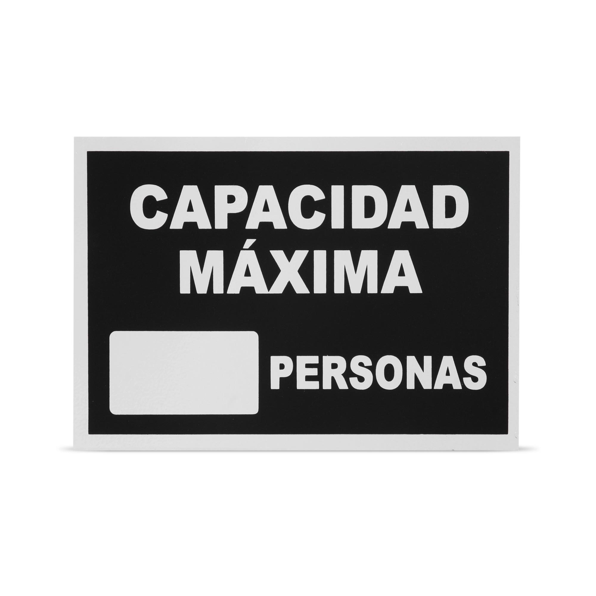SEÑAL CAPACIDAD MAXIMA 22X15CM WERKEN