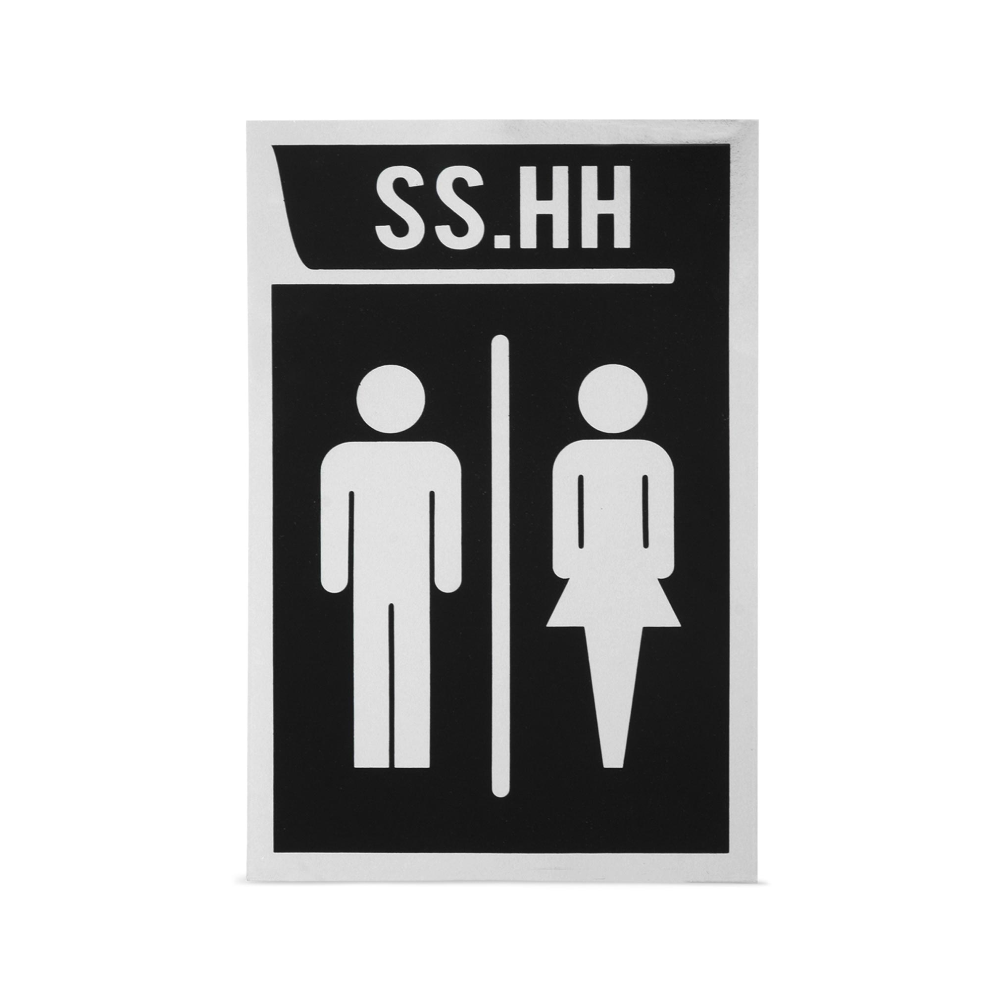 SEÑAL S.S.H.H. 22X15CM WERKEN