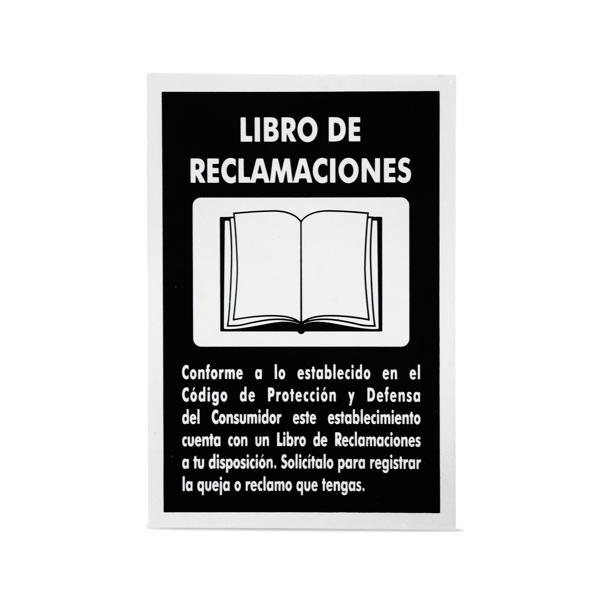 SEÑAL LIBRO DE RECLAMACIONES 222X15CM WERKEN1