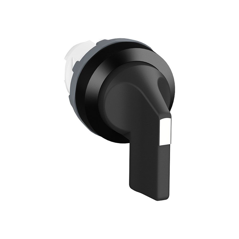 SELECTOR MANIJA LARGA NO LUMINOSO 3 POSICIONES C/RETORNO 22MM 2NA NEGRO TRANSFORMADO ABB