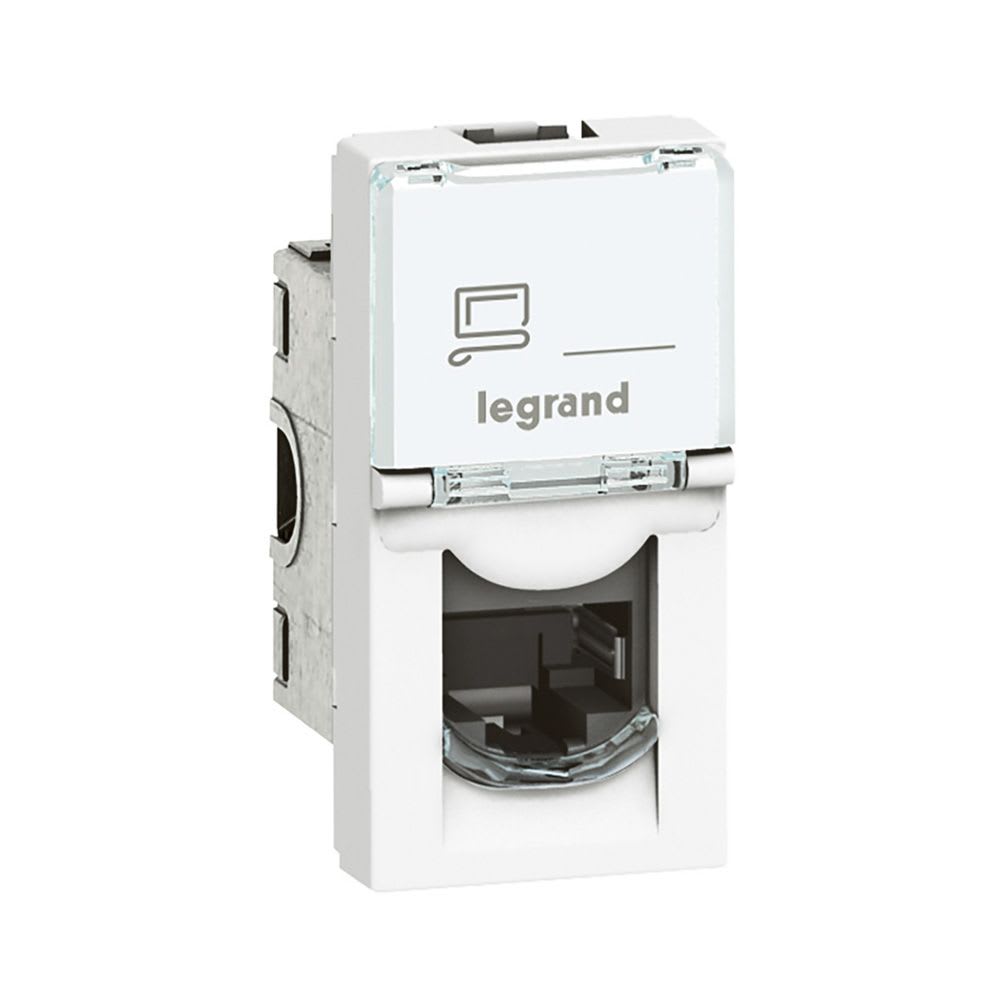TOMA RJ45 UTP CAT.6A 1 MODULO BLANCO MOSAIC 76571 LEGRAND