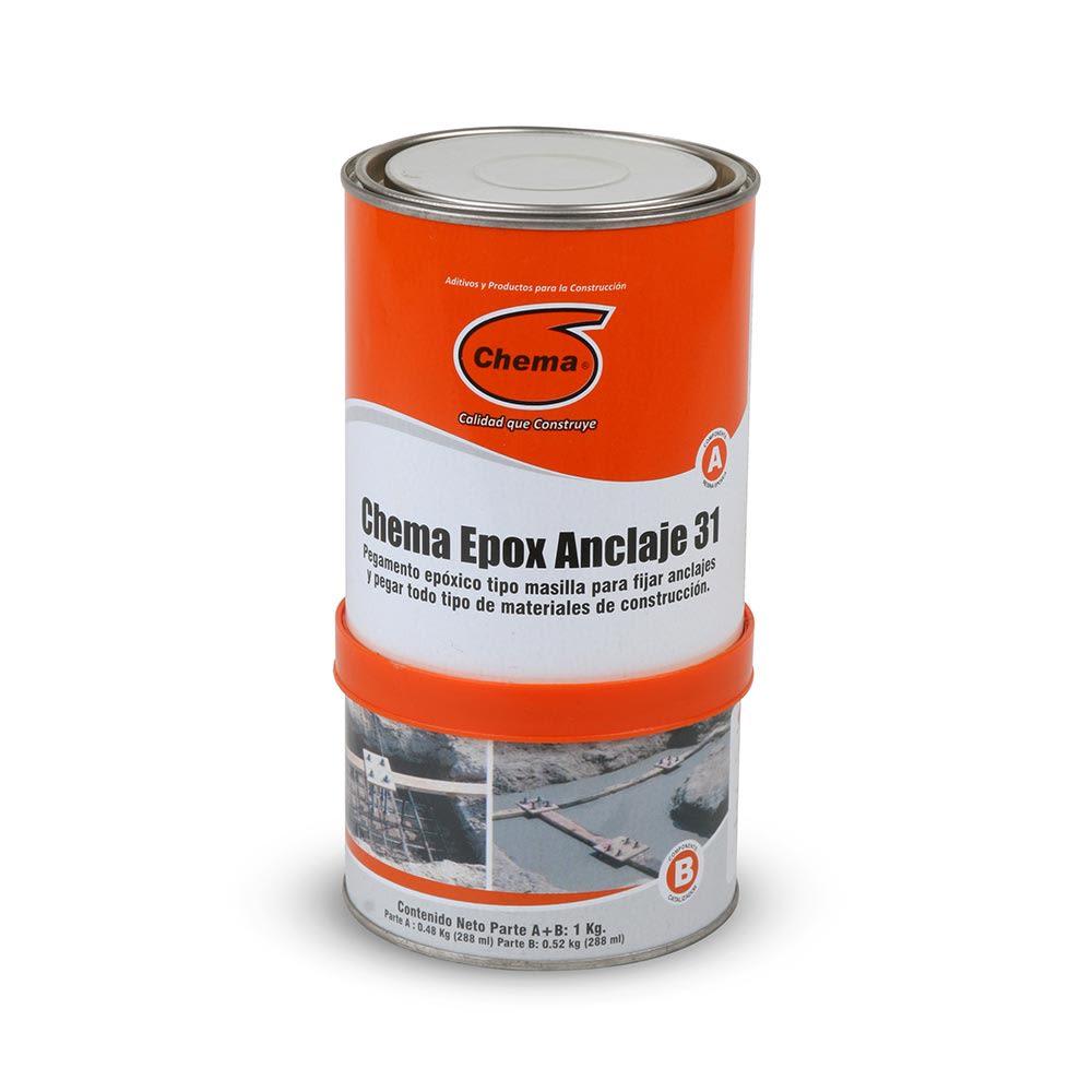 ADHESIVO EPOXICO PARA ANCLAJES Y REPARACION EPOX 31 1KG CHEMA
