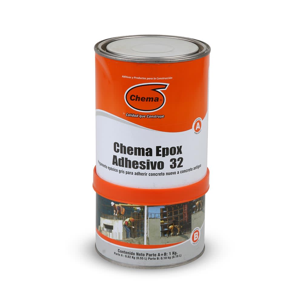 PUENTE DE ADHERENCIA EPOXICO PARA ANCLAJES Y REPARACION EPOX 32 1KG CHEMA