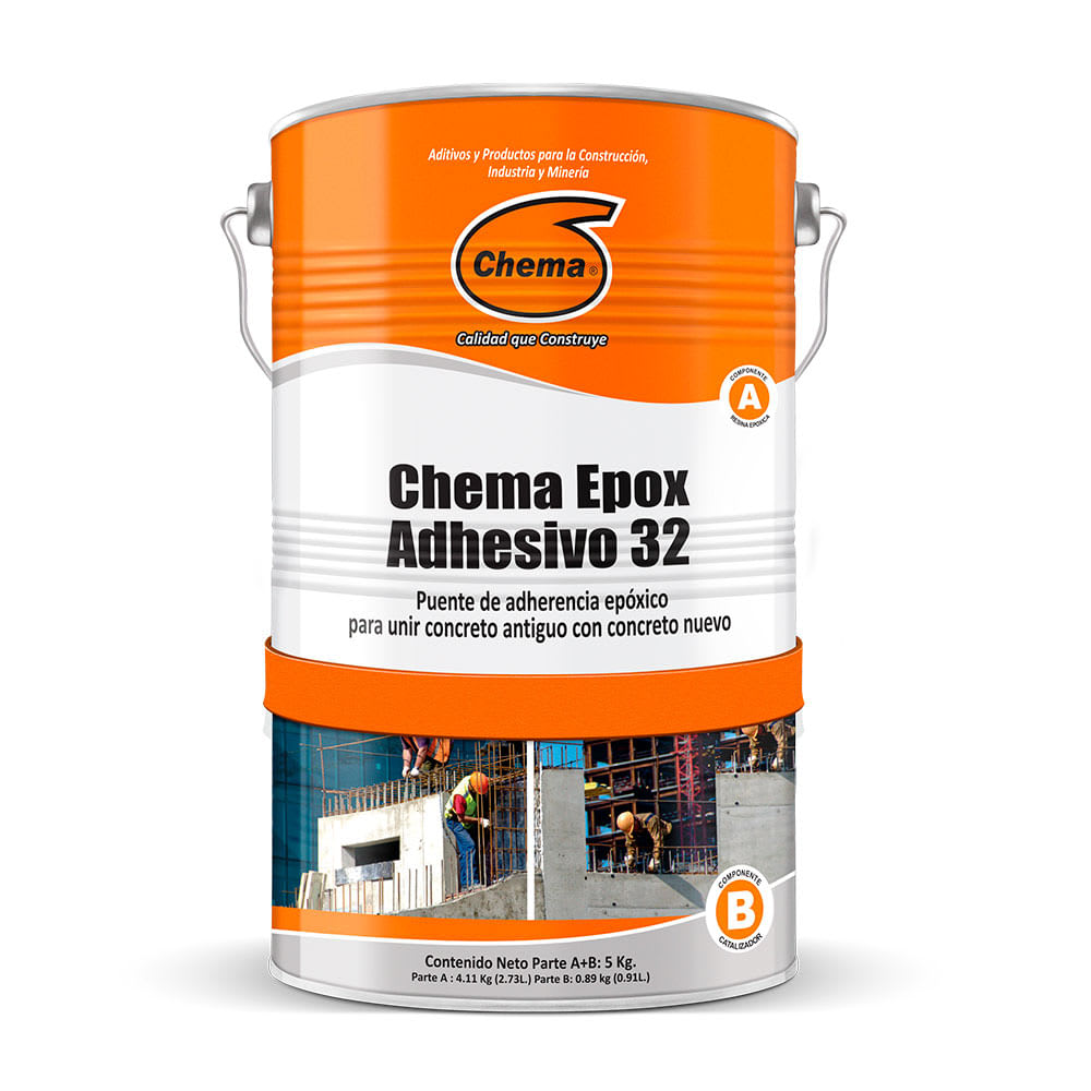 PUENTE DE ADHERENCIA EPOXICO PARA ANCLAJES Y REPARACION CHEMA EPOX 32 5KG CHEMA1