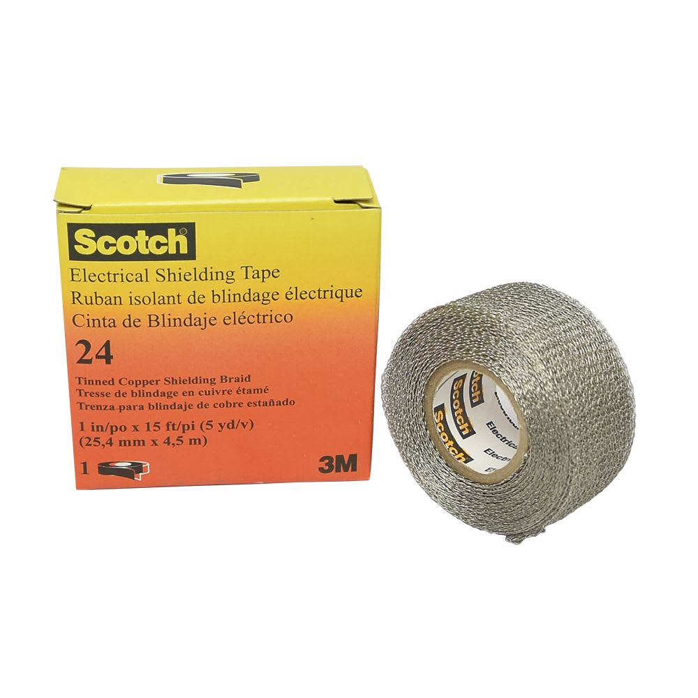 CINTA SCOTCH 24 MALLA COBRE ESTAÑADO 1''X4.5MTS 80012024016 3M1
