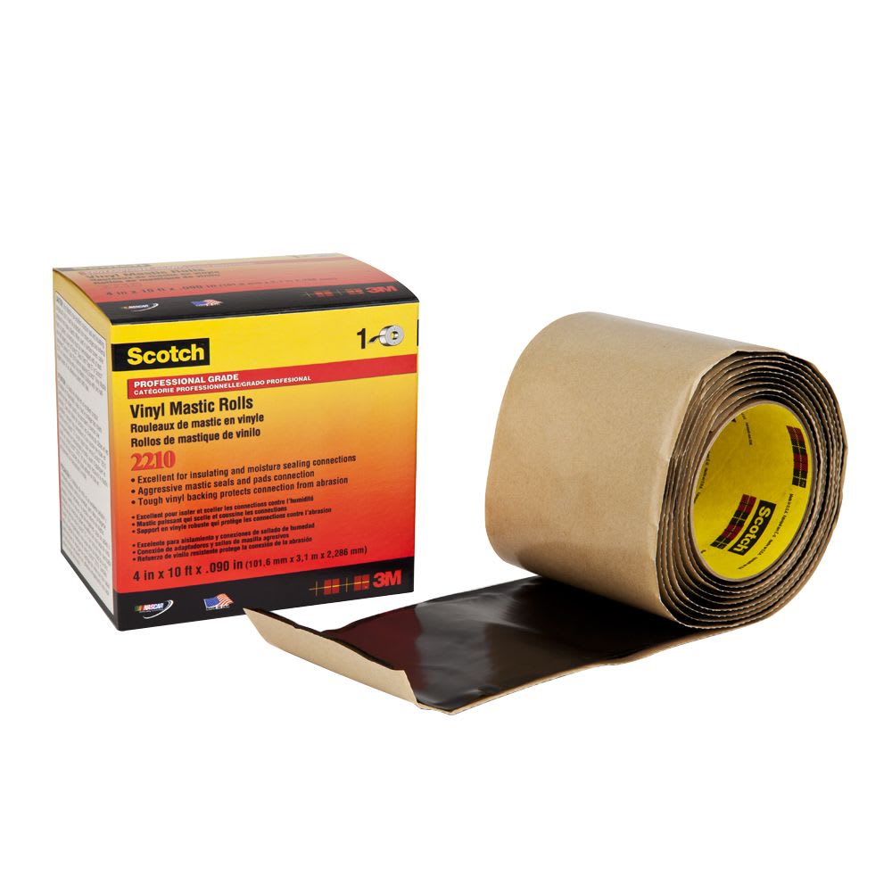 CINTA AISLANTE AUTOFUNDENTE MASTIC SCOTCH 2210 4''X3MTS 0.6KV 80050049008 3M1