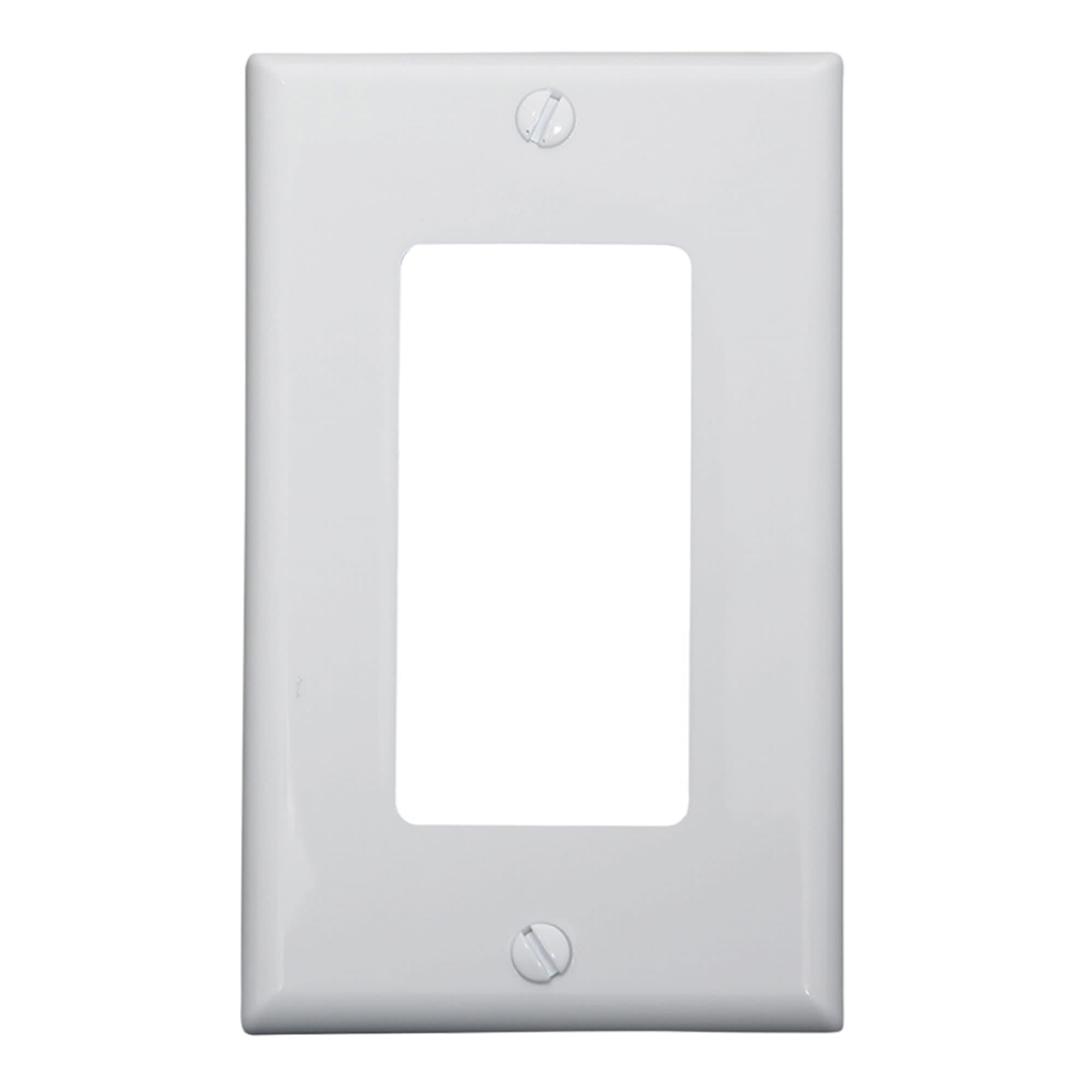 PLACA SIMPLE DECORA NYLON BLANCA LEVITON