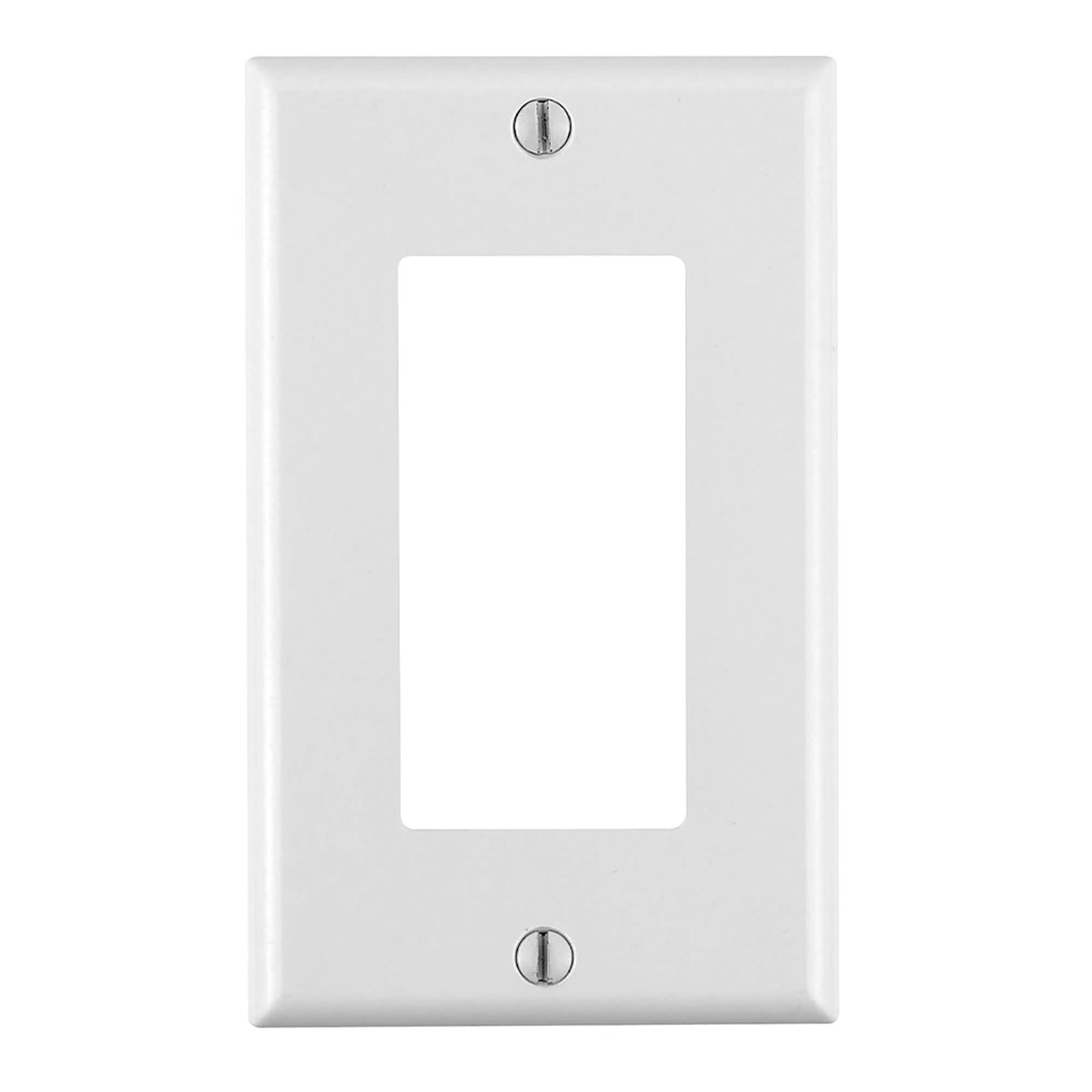 PLACA DOBLE DECORA BAQUELITA BLANCO LEVITON