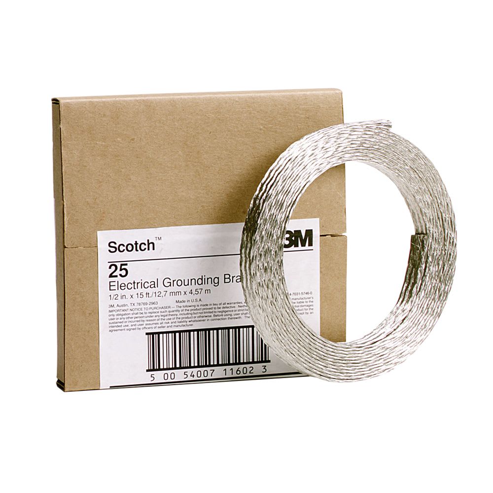 CINTA TRENZA DE COBRE ESTAÑADO SCOTCH 25 1/2''X4.5MTS 80610000210 3M PERU