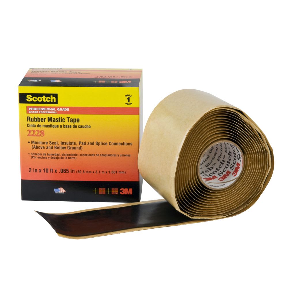 CINTA AISLANTE AUTOFUNDENTE MASTIC SCOTCH 2228 2''X3MTS 35KV 80610322945 3M PERU