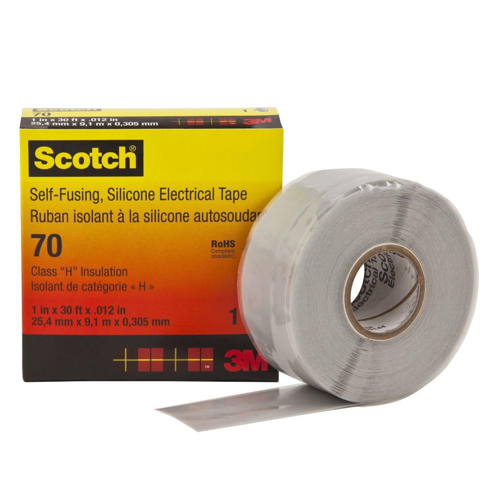 CINTA SILICONA CONTRA ARCOS ELÉCTRICOS SCOTCH 70 1''X9.2MTS 80611438617 3M1