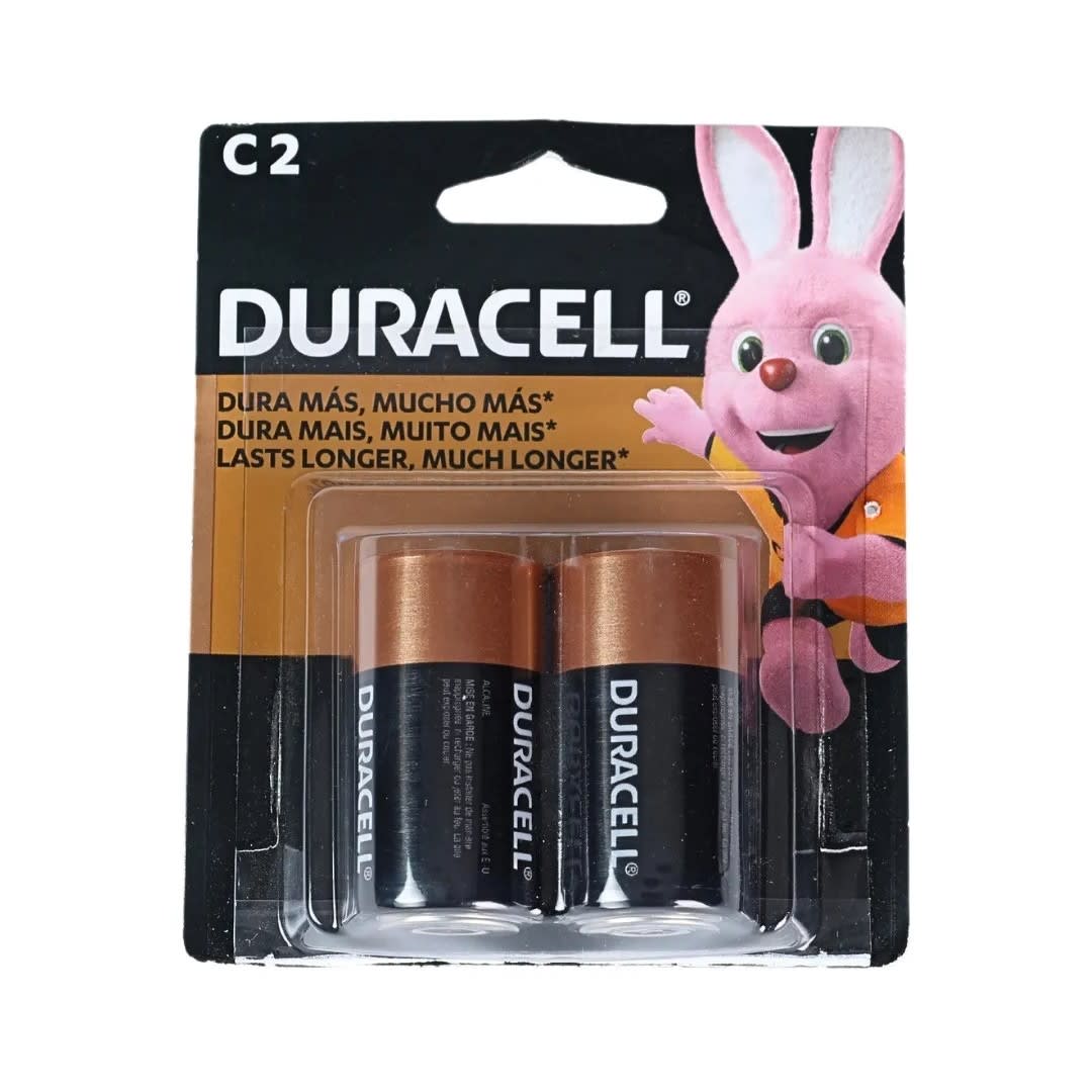 PILAS ALCALINAS C (2 UNIDADES) 1.5V ZINC/CARBÓN DURACELL1