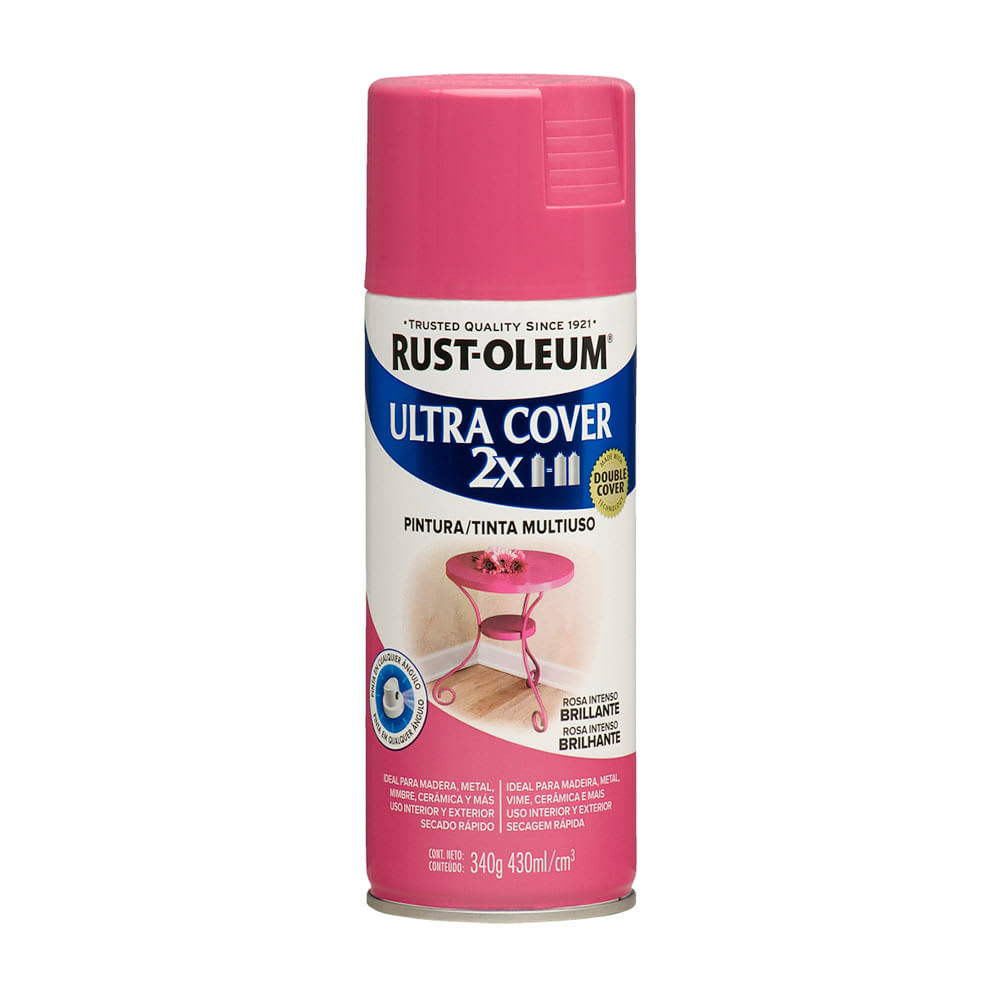 SPRAY BRILLANTE ROSA INTENSO 340 GRAMOS ULTRA COVER