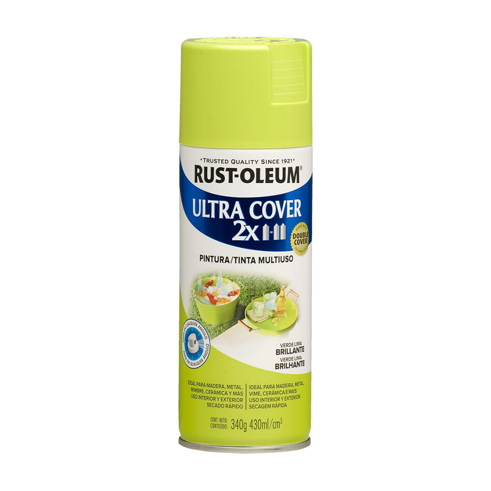 SPRAY BRILLANTE VERDE LIMA 340 GRAMOS ULTRA COVER1
