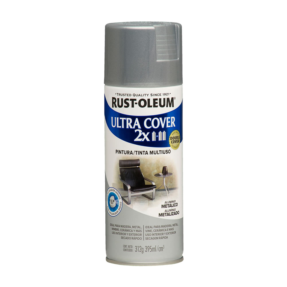 SPRAY ALUMINIO METAL 312 GRAMOS ULTRA COVER