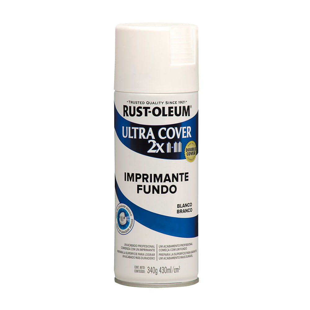 SPRAY PRIMER MATE ACRILICO 340G BLANCO ULTRA COVER