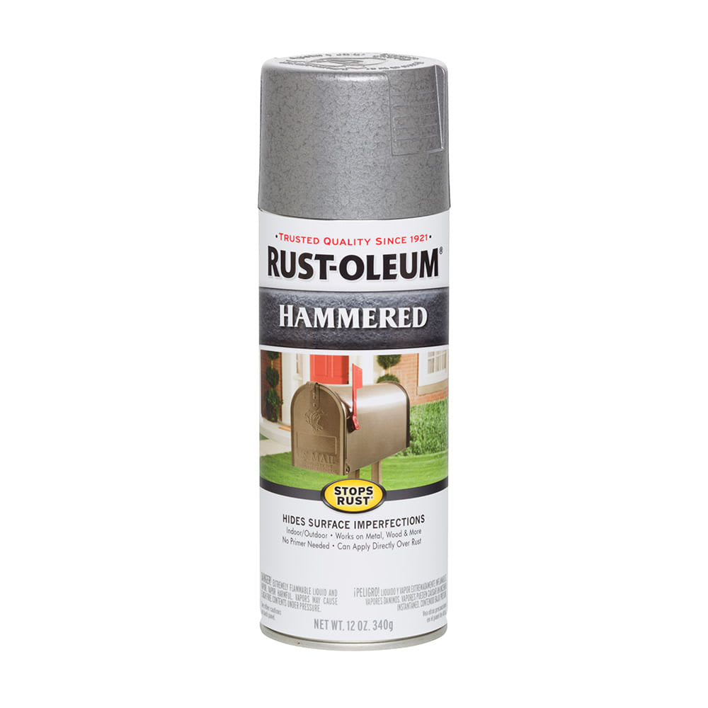 SPRAY PARA METALES PLATA MARTILLADO 340 GRAMOS METAL PROTECTION