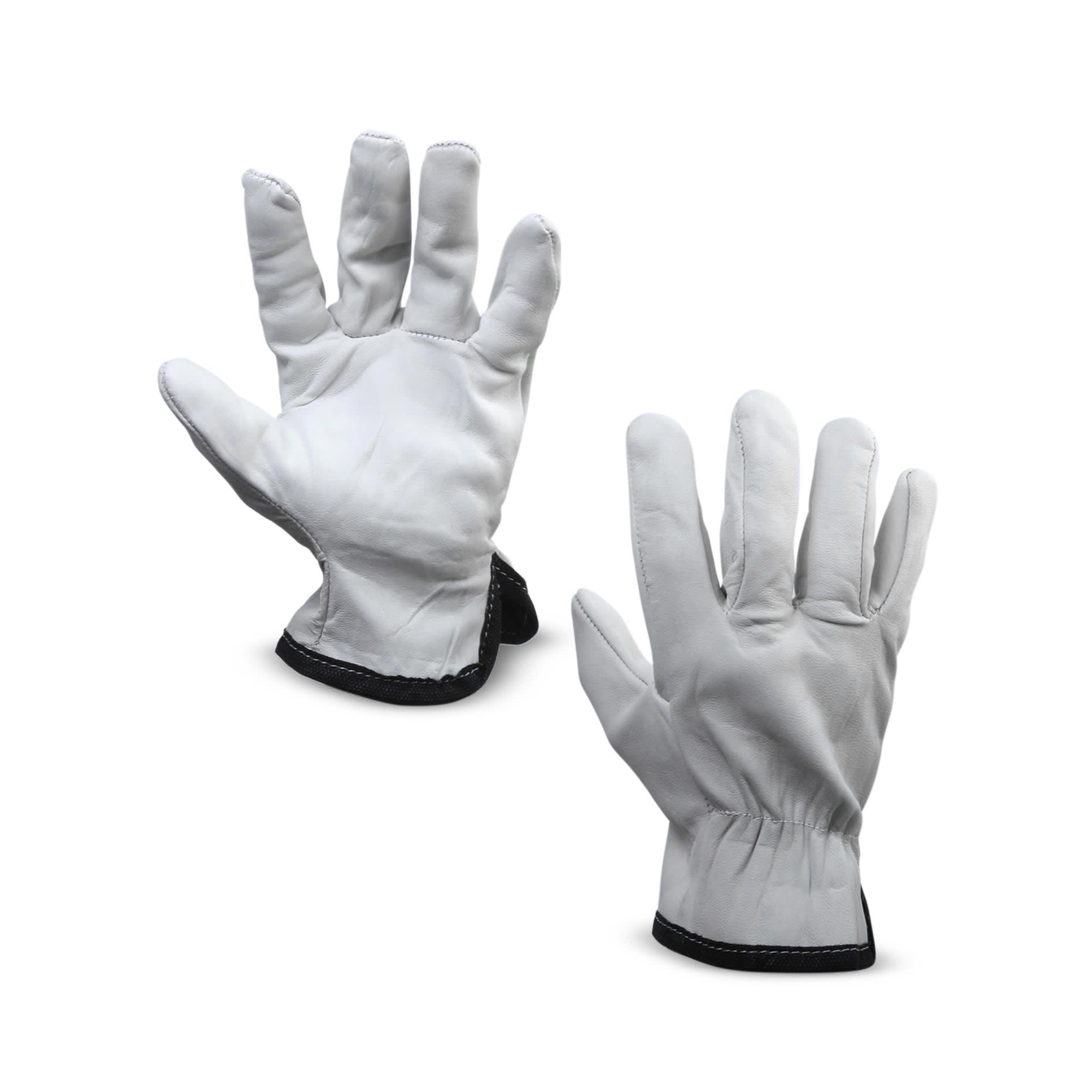 GUANTE DE CUERO BADANA BLANCO WERKEN