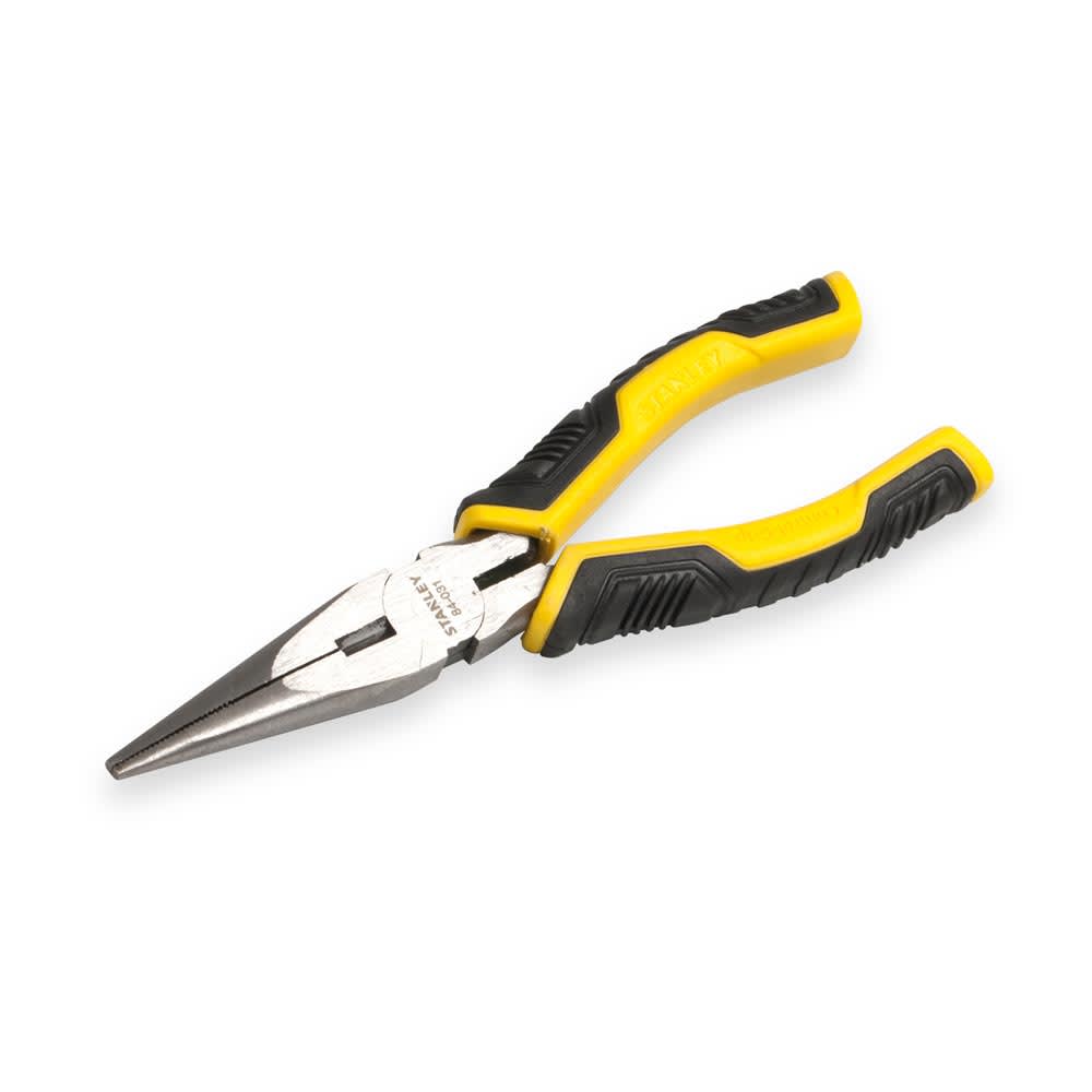 ALICATE DE PUNTA LARGA CURVA 6'' MODELO 89871 NEGRO DE ACERO STANLEY