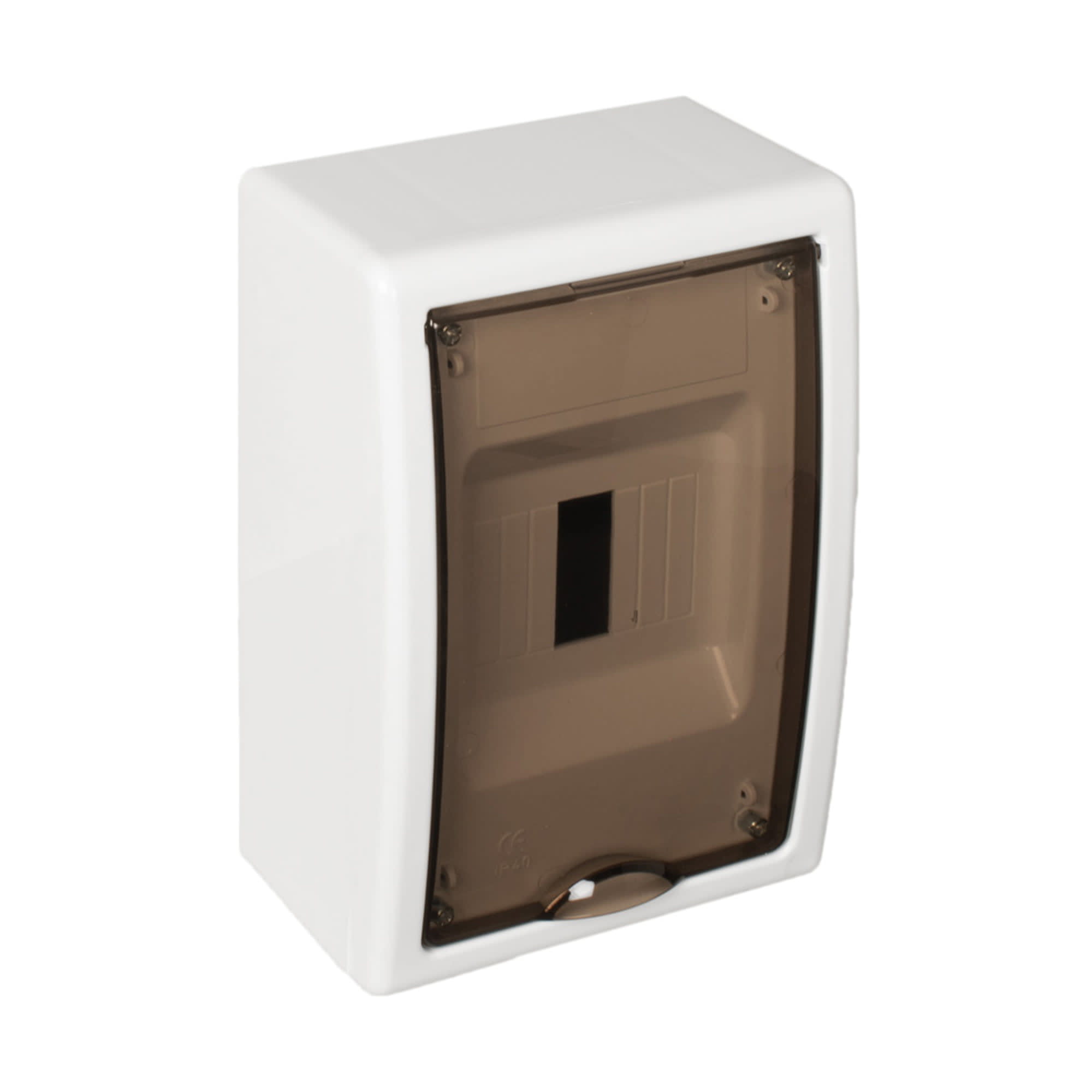 TABLERO ADOSADO TERMOPLASTICO. 4P. PUERTA FUME VERTICAL. 150X225X95MM SOLERA