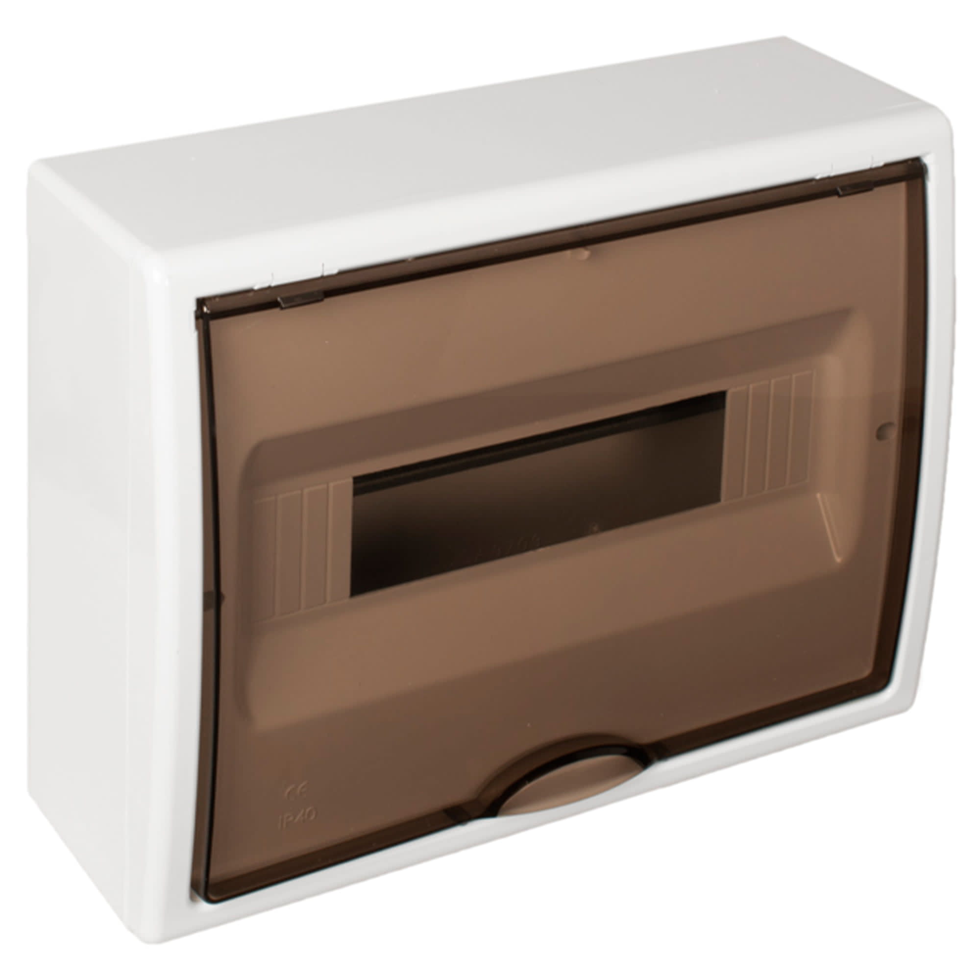 TABLERO ADOSADO TERMOPLASTICO 12P PUERTA FUME VERTICAL 302X247X104MM SOLERA