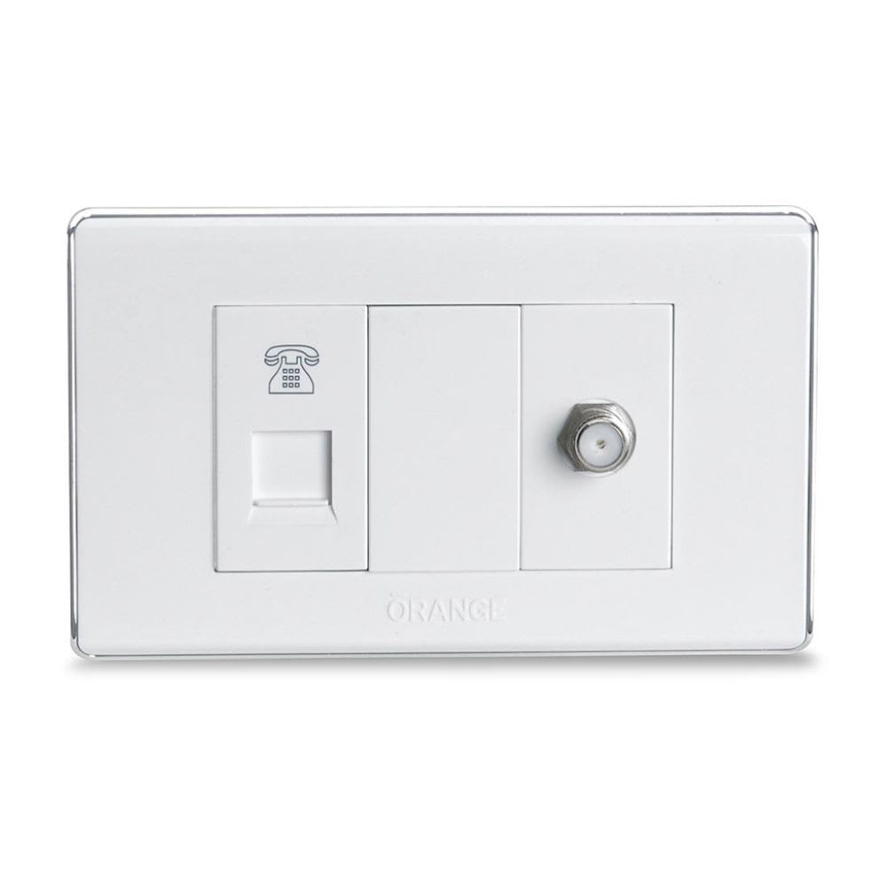 TOMA TELEFONICA + COAXIAL DECO ORANGE1