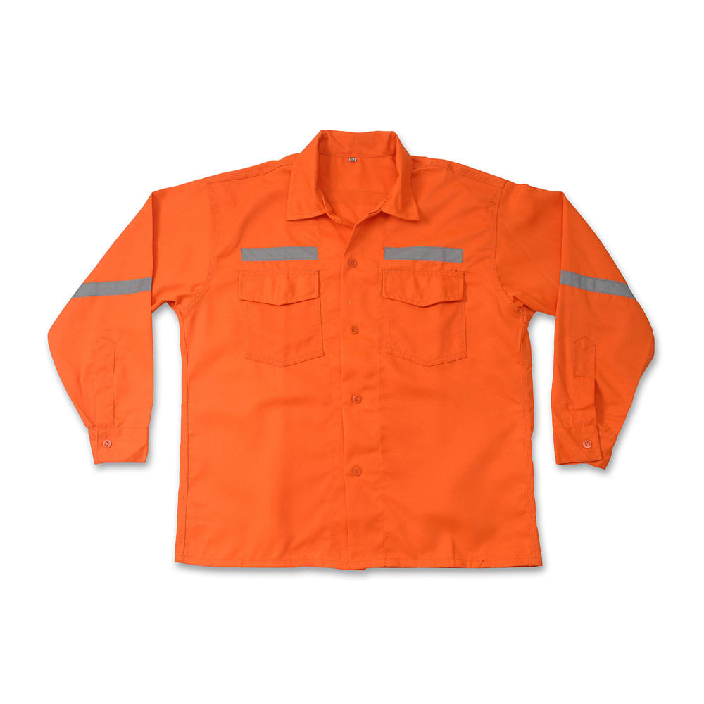 CAMISA DRILL TEC NARANJA TALLA EXTRA LARGE SM1