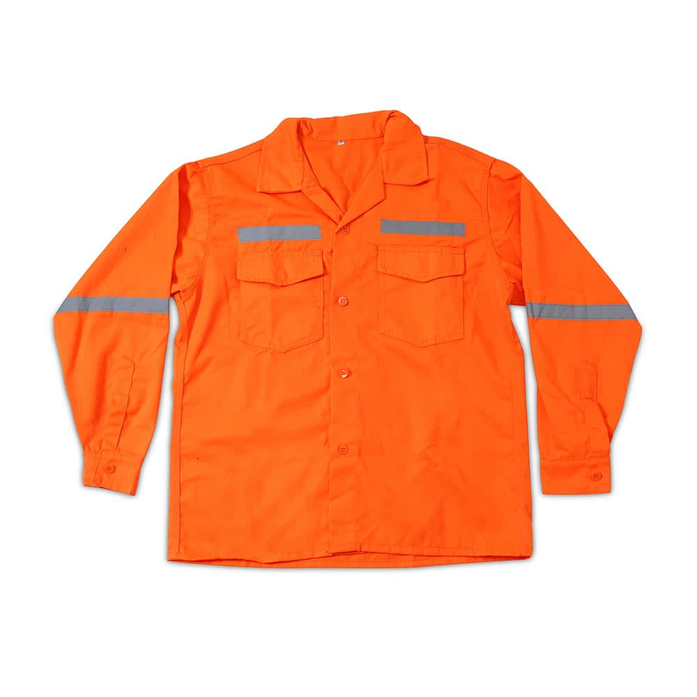 CAMISA DRILL TEC NARANJA TALLA MEDIUM WERKEN1