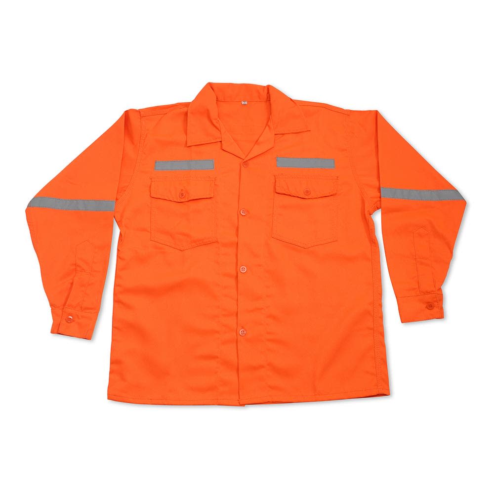 CAMISA DRILL TEC NARANJA TALLA SMALL SM1