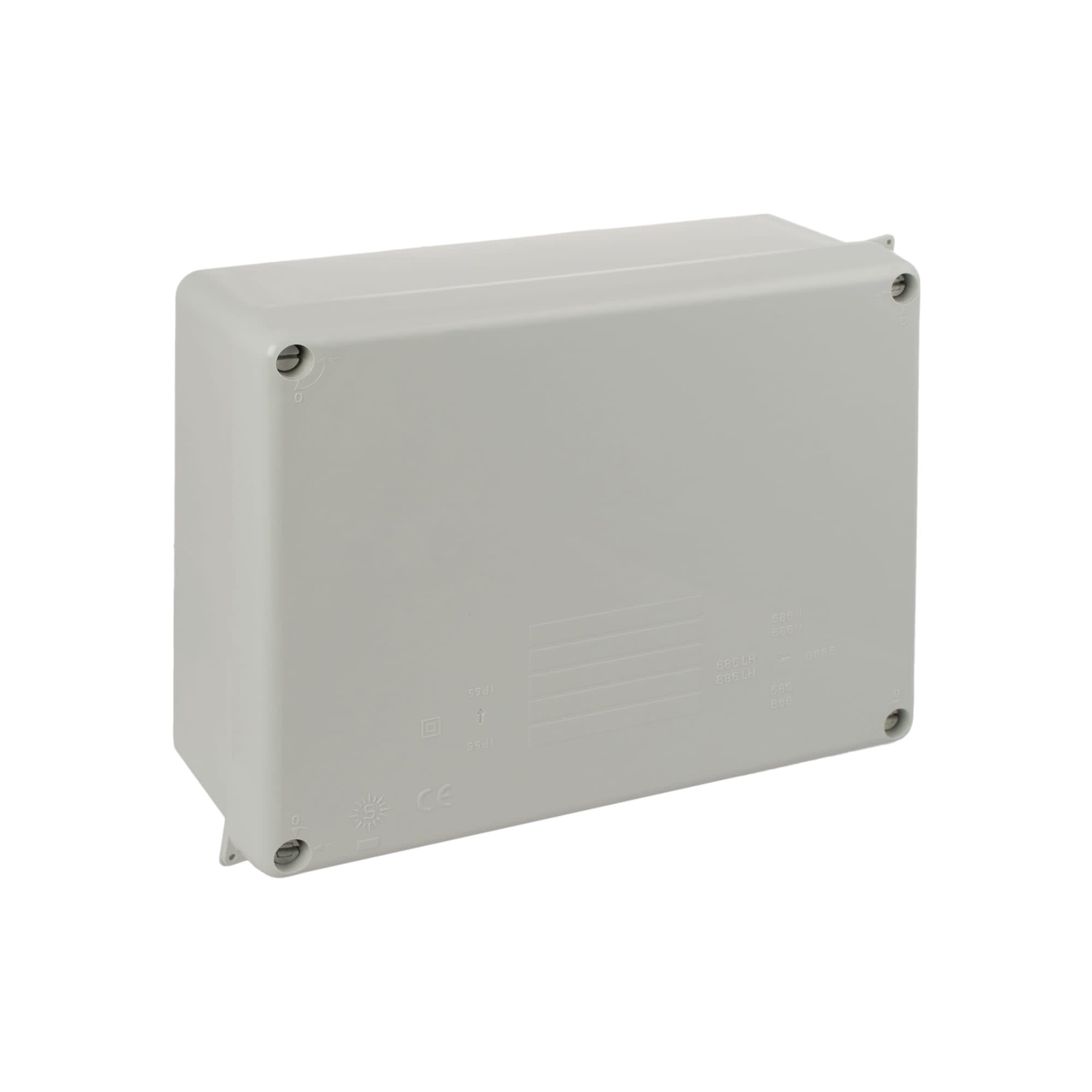 CAJA DE PASE SIN CONOS GRIS 310X240X125MM SOLERA