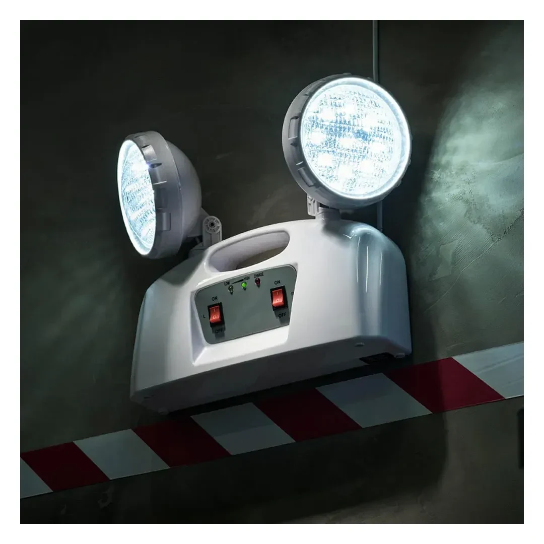 LAMPARA DE EMERGENCIA PVC MODELO 2X9LEDS 4W BLANCO WERKEN