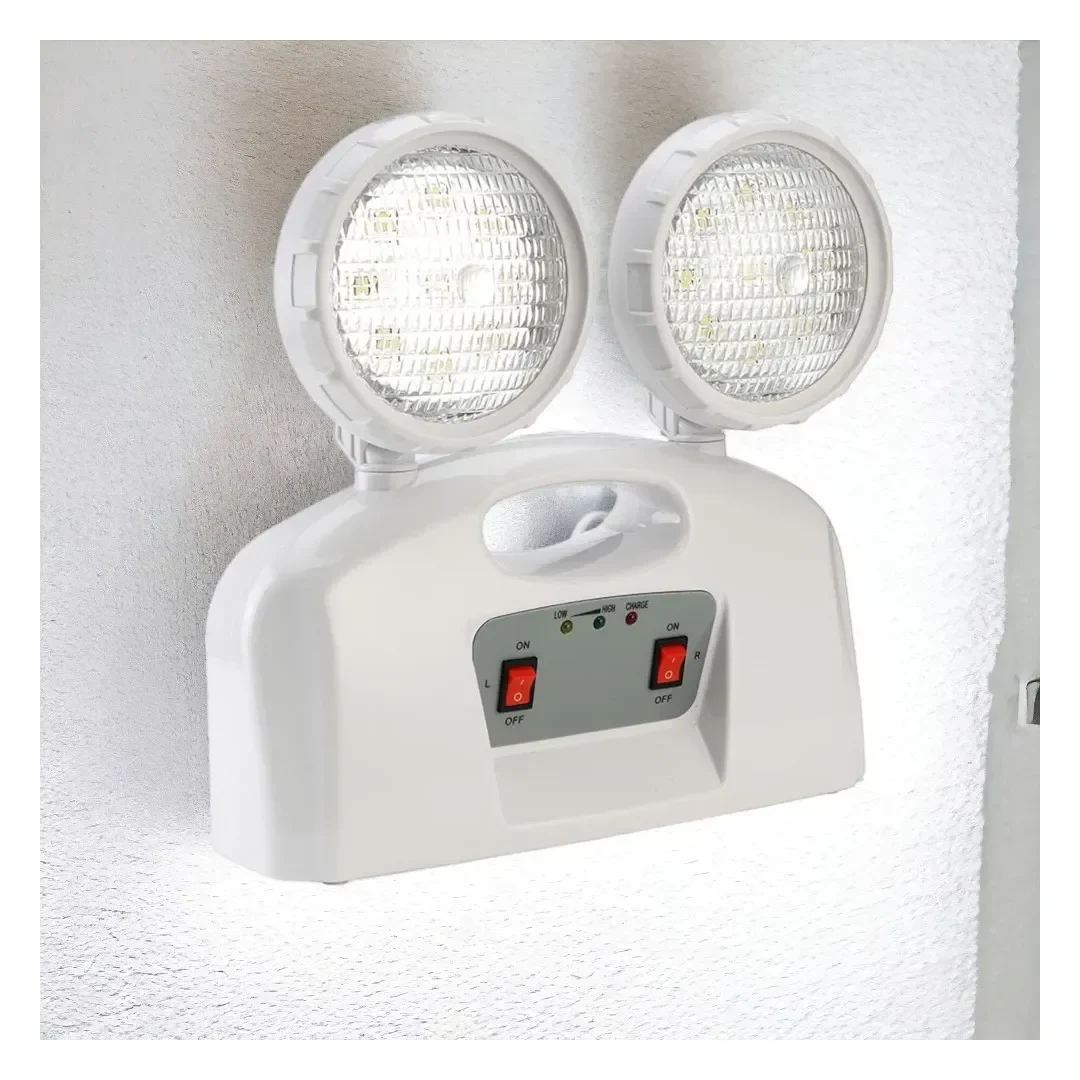 LAMPARA DE EMERGENCIA PVC MODELO 2X9LEDS 4W BLANCO WERKEN6