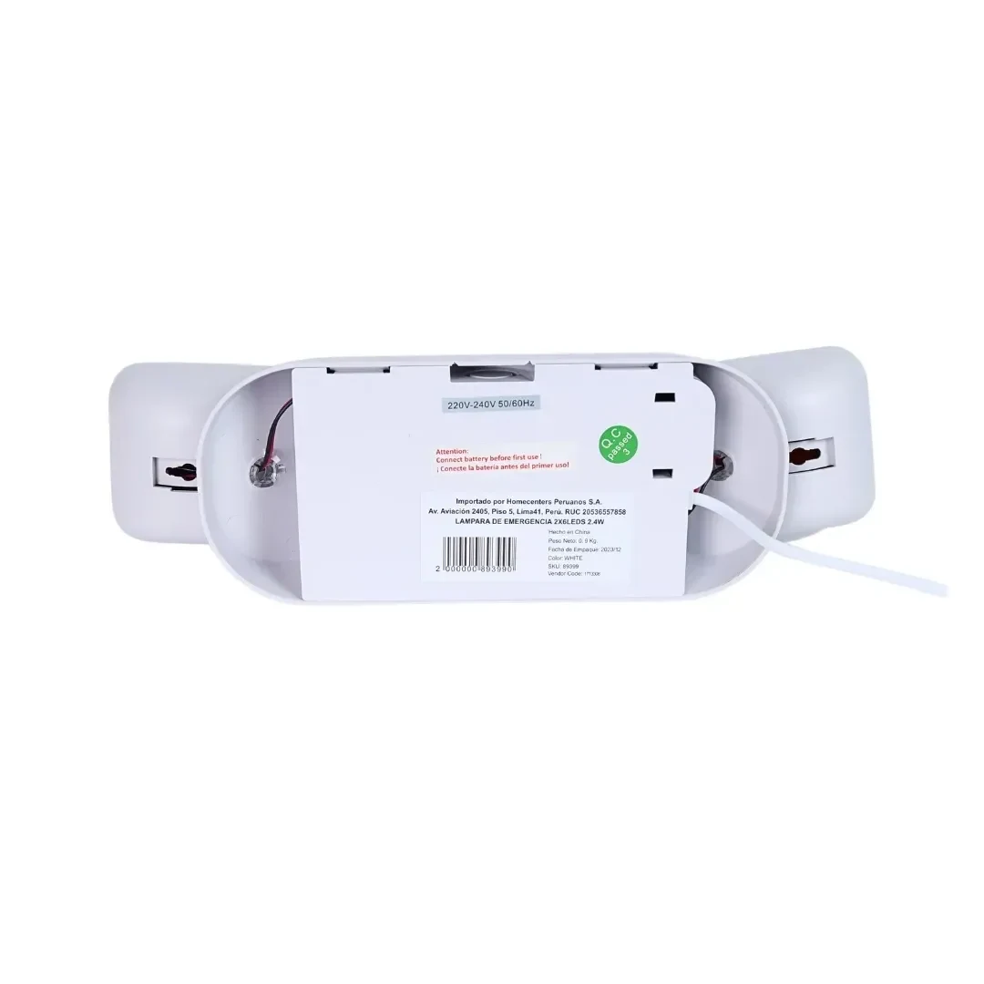 LAMPARA DE EMERGENCIA 2X6LED 2.4W WERKEN5