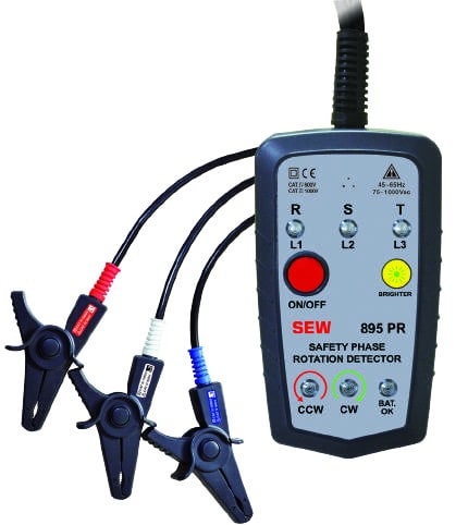 INDICADOR DE SECUENCIA DE FASES 75-1000 BDF 45-65Hz 895-PR SEW1