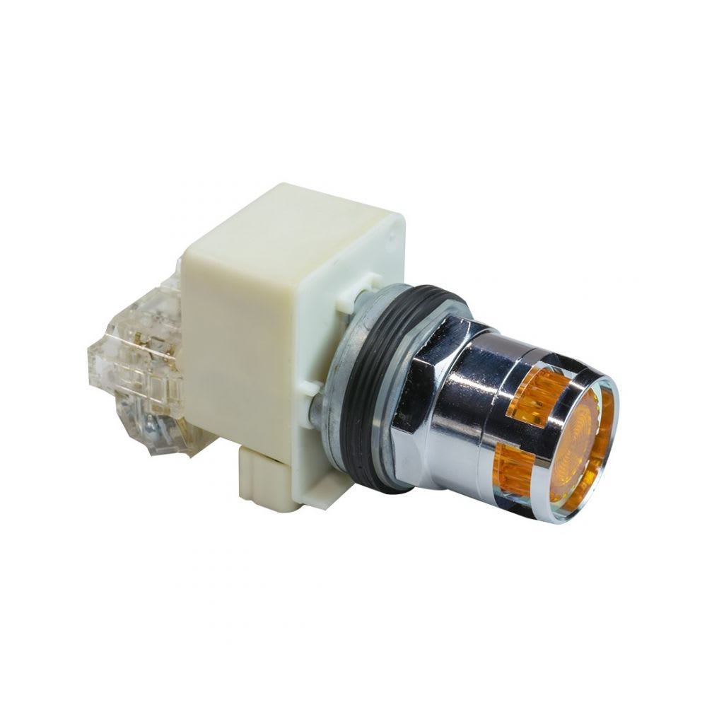 PULSADOR LUMINOSO AMARILLO 30MM C/LED 120V NA+NC NEMA 9001K3L38LYAH13 SCHNEIDER ELECTRIC