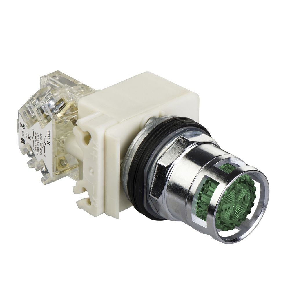 PULSADOR LUMINOSO VERDE 220VAC NEMA 9001K3L7LGGH13 SCHNEIDER ELECTRIC