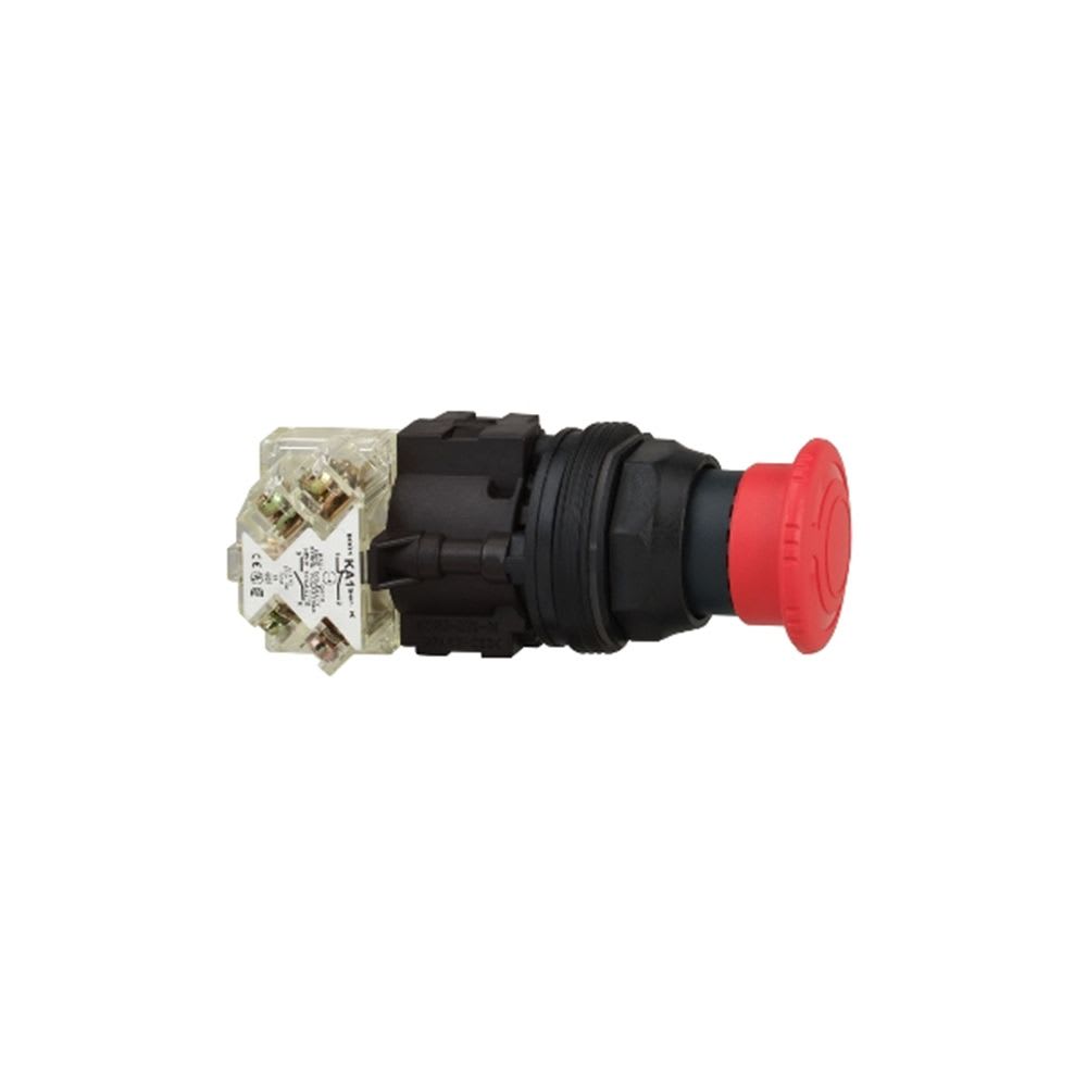 PULSADOR DE EMERG TIPO HONGO ROJO DESENCLAV P/GIRO 30MM 1NA+1NC NEMA 9001KR16H13 SCHNEIDER ELECTRIC