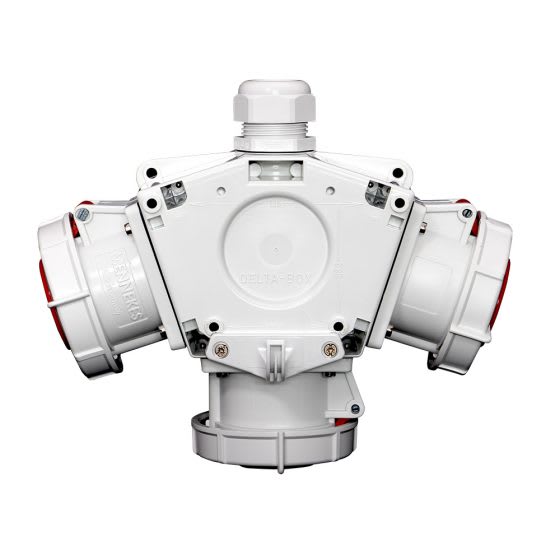 TOMA TRIPLE AEREO 32AMP 3P+T 415V ROJO 6H IP67 (DELTA BOX) MENNEKES3