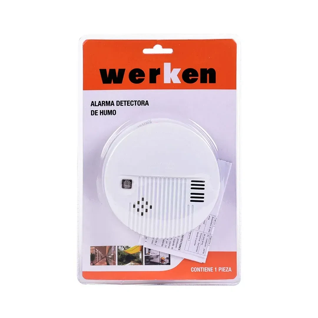 DETECTOR DE HUMO PVC BLANCO INALAMBRICO WERKEN6