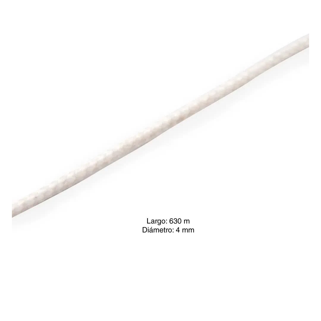 DRIZA POLIPROPILENO TRENZA BLANCA 4MM 5/32''X METRO1