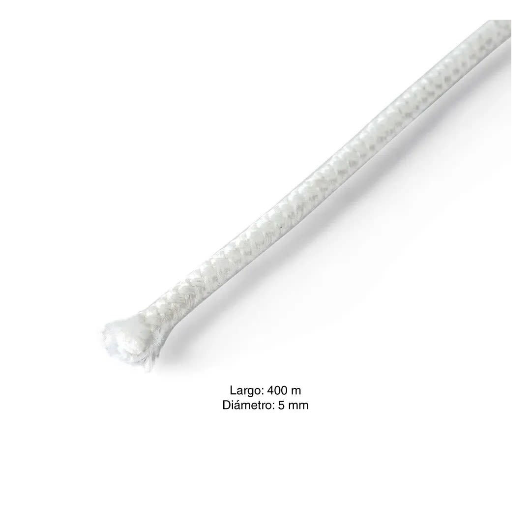 DRIZA POLIPROPILENO TRENZA BLANCA 5MM 3/16''X METRO HOBBY PRO1