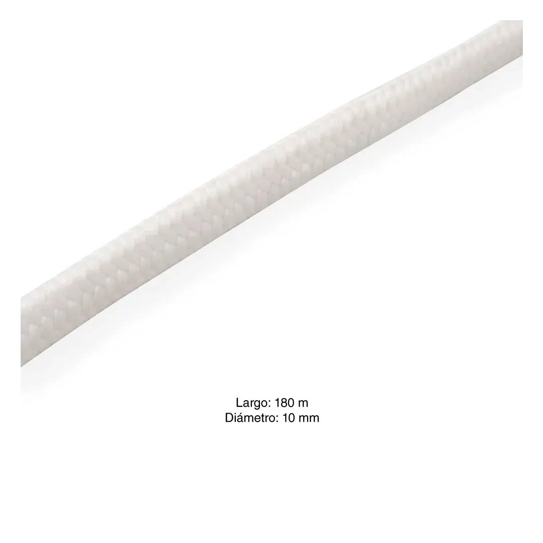 DRIZA POLIPROPILENO TRENZA BLANCA 9.5MM 3/8'' - VENTA POR METRO LINEAL HOBBY PRO1