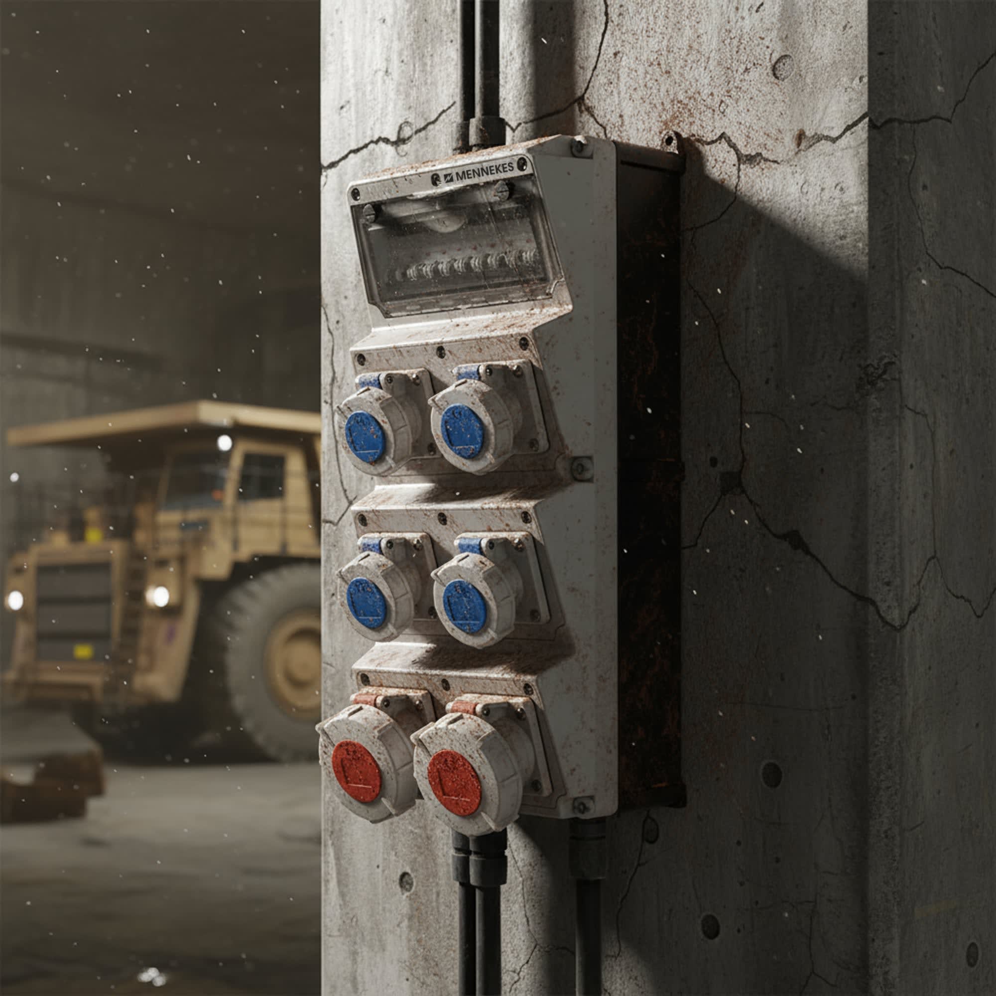 CAJA COMBINADA AMAXX IP67 2 TOMAS 3P+T 32A IP67 + 2 INTERRUPT.TERMO 3X32A + 4 TOMAS 2P+T 16A 230V IP67 + 4 INTERRUPT. TERMO 2X16A MENNEKES5