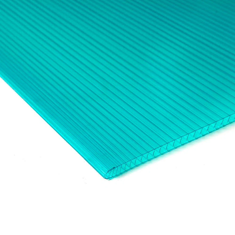 TECHO POLICARBONATO 6MM TURQUESA 2.95X1.05M MAKROLUX